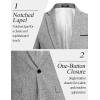 imageCOOFANDY Mens Casual Blazer Suit Jackets Slim Fit One Button Business Sport Coats2  Light Grey