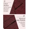 imageCOOFANDY Mens Casual Blazer Suit Jackets Slim Fit One Button Business Sport Coats2  Wine Red