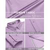 imageCOOFANDY Mens Casual Button Down Shirt Untucked Long Sleeve Stretch Denim Dress ShirtLight Purple