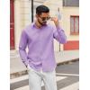 imageCOOFANDY Mens Casual Button Down Shirts Long Sleeve Regualar Fit Dress Shirt Oxford Shirts for MenLight Purple