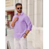 imageCOOFANDY Mens Casual Button Down Shirts Long Sleeve Regualar Fit Dress Shirt Oxford Shirts for MenLight Purple