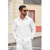 imageCOOFANDY Mens Casual Button Down Shirts Long Sleeve Regualar Fit Dress Shirt Oxford Shirts for MenWhite
