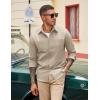 imageCOOFANDY Mens Casual Button Down Work Shirts Untucked Long Sleeve Woven Shirt with PocketsElmwood Heather