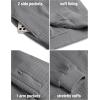 imageCOOFANDY Mens Casual Jacket Lightweight Waffle Bomber Sweatshirt Sweater Jacket Zip Up Varsity CoatDark Grey