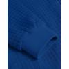 imageCOOFANDY Mens Casual Jacket Lightweight Waffle Bomber Sweatshirt Sweater Jacket Zip Up Varsity CoatDenim Blue