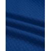 imageCOOFANDY Mens Casual Jacket Lightweight Waffle Bomber Sweatshirt Sweater Jacket Zip Up Varsity CoatDenim Blue
