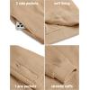 imageCOOFANDY Mens Casual Jacket Lightweight Waffle Bomber Sweatshirt Sweater Jacket Zip Up Varsity CoatKhaki