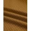 imageCOOFANDY Mens Casual Jacket Lightweight Waffle Bomber Sweatshirt Sweater Jacket Zip Up Varsity CoatLight Brown