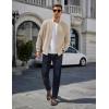 imageCOOFANDY Mens Casual Jacket Lightweight Waffle Bomber Sweatshirt Sweater Jacket Zip Up Varsity CoatLight Khaki