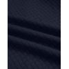 imageCOOFANDY Mens Casual Jacket Lightweight Waffle Bomber Sweatshirt Sweater Jacket Zip Up Varsity CoatNavy Blue