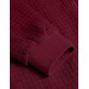 imageCOOFANDY Mens Casual Jacket Lightweight Waffle Bomber Sweatshirt Sweater Jacket Zip Up Varsity CoatRed