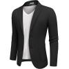 imageCOOFANDY Mens Casual Knit Blazer Suit Jacket Lightweight Sport Coats Two Button