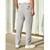 imageCOOFANDY Mens Casual Pants Elastic Waist Chino Pants Lightweight Drawstring Pants with PocketsLight Gray