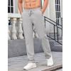 imageCOOFANDY Mens Casual Pants Elastic Waist Chino Pants Lightweight Drawstring Pants with PocketsLight Gray