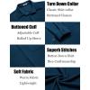 imageCOOFANDY Mens Casual Shirt Long Sleeve Button Down Lightweight Flannel ShirtsDark Blue