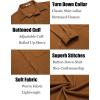imageCOOFANDY Mens Casual Shirt Long Sleeve Button Down Lightweight Flannel ShirtsLight Brown