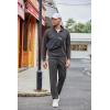 imageCOOFANDY Mens Casual Sweatsuit 2 Piece Athletic Full Zip Tracksuit Jacquard Jogging Set Fashion Jackets And Pants OutfitDark Grey