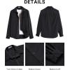 imageCOOFANDY Mens Corduroy Button Down Shirts Jackets Casual Long Sleeve Shacket Lightweight Overshirts with Flap PocketsDark Gray