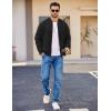imageCOOFANDY Mens Cotton Bomber Jacket Lightweight Flight Jackets Casual Softshell Varisty JacketBlack