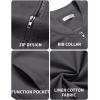 imageCOOFANDY Mens Cotton Bomber Jacket Lightweight Flight Jackets Casual Softshell Varisty JacketDark Grey