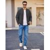 imageCOOFANDY Mens Cotton Bomber Jacket Lightweight Flight Jackets Casual Softshell Varisty JacketDark Grey