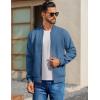 imageCOOFANDY Mens Cotton Bomber Jacket Lightweight Flight Jackets Casual Softshell Varisty JacketNavy