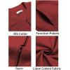 imageCOOFANDY Mens Cotton Bomber Jacket Lightweight Flight Jackets Casual Softshell Varisty JacketWine Red