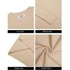 imageCOOFANDY Mens Crew Neck Pullover Sweater Slim Fit Long Sleeve Knit Sweaters Lightweight Dress Casual Crewneck SweaterApricot