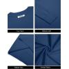 imageCOOFANDY Mens Crew Neck Pullover Sweater Slim Fit Long Sleeve Knit Sweaters Lightweight Dress Casual Crewneck SweaterBlue