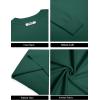 imageCOOFANDY Mens Crew Neck Pullover Sweater Slim Fit Long Sleeve Knit Sweaters Lightweight Dress Casual Crewneck SweaterDark Green