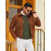 imageCOOFANDY Mens Crew Neck Pullover Sweater Slim Fit Long Sleeve Knit Sweaters Lightweight Dress Casual Crewneck SweaterDeep Army Green