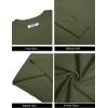 imageCOOFANDY Mens Crew Neck Pullover Sweater Slim Fit Long Sleeve Knit Sweaters Lightweight Dress Casual Crewneck SweaterDeep Army Green