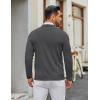 imageCOOFANDY Mens Crew Neck Pullover Sweater Slim Fit Long Sleeve Knit Sweaters Lightweight Dress Casual Crewneck SweaterGrey