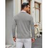 imageCOOFANDY Mens Crew Neck Pullover Sweater Slim Fit Long Sleeve Knit Sweaters Lightweight Dress Casual Crewneck SweaterLight Grey