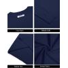 imageCOOFANDY Mens Crew Neck Pullover Sweater Slim Fit Long Sleeve Knit Sweaters Lightweight Dress Casual Crewneck SweaterNavy Blue