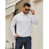 imageCOOFANDY Mens Crew Neck Pullover Sweater Slim Fit Long Sleeve Knit Sweaters Lightweight Dress Casual Crewneck SweaterWhite