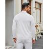 imageCOOFANDY Mens Crew Neck Pullover Sweater Slim Fit Long Sleeve Knit Sweaters Lightweight Dress Casual Crewneck SweaterWhite
