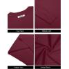 imageCOOFANDY Mens Crew Neck Pullover Sweater Slim Fit Long Sleeve Knit Sweaters Lightweight Dress Casual Crewneck SweaterWine Red