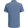 imageCOOFANDY Mens Cuban Guayabera Shirt Short Sleeve Button Down Shirts Casual Summer Beach Linen ShirtsGray Blue