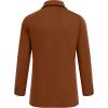 imageCOOFANDY Mens Double Breasted Pea Coat Winter Overcoat Short Trench Coat Notched CollarBrown