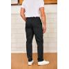 imageCOOFANDY Mens Drawstring Casual Pants Cotton Twill Elastic Waist Chino PantsBlack