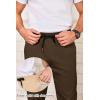 imageCOOFANDY Mens Drawstring Casual Pants Cotton Twill Elastic Waist Chino PantsBrown
