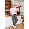 imageCOOFANDY Mens Drawstring Casual Pants Cotton Twill Elastic Waist Chino PantsDark Grey