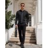 imageCOOFANDY Mens Dress Shirt Long Sleeve Button Down Shirts Business Casual Wrinkle Free Shirts with PocketBlack