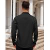 imageCOOFANDY Mens Dress Shirt Long Sleeve Button Down Shirts Business Casual Wrinkle Free Shirts with PocketBlack