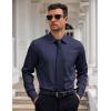 imageCOOFANDY Mens Dress Shirt Long Sleeve Button Down Shirts Business Casual Wrinkle Free Shirts with PocketBlue Purple