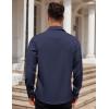 imageCOOFANDY Mens Dress Shirt Long Sleeve Button Down Shirts Business Casual Wrinkle Free Shirts with PocketBlue Purple