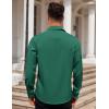 imageCOOFANDY Mens Dress Shirt Long Sleeve Button Down Shirts Business Casual Wrinkle Free Shirts with PocketBright Green