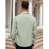 imageCOOFANDY Mens Dress Shirt Long Sleeve Button Down Shirts Business Casual Wrinkle Free Shirts with PocketLight Green