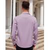 imageCOOFANDY Mens Dress Shirt Long Sleeve Button Down Shirts Business Casual Wrinkle Free Shirts with PocketLight Purple